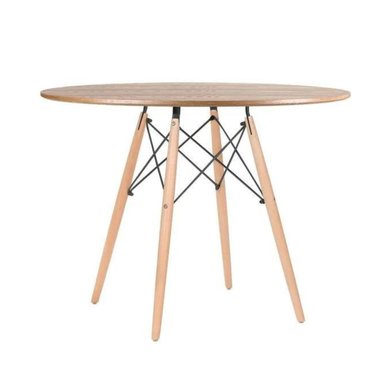 COMEDOR MESA REDONDA SHANNA 100CM + 4 SILLAS MASTERS NEGRO - 5