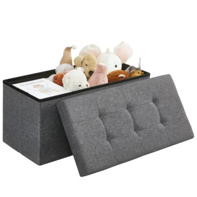 BAUL BANQUETA TAKOMA GRIS | PLEGABLE CON ALMACENAJE - 3