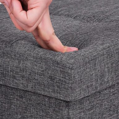 BAUL BANQUETA TAKOMA GRIS | PLEGABLE CON ALMACENAJE - 8