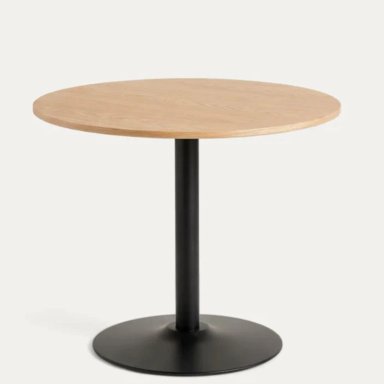 MESA REDONDA LETTA NORDICA 80CM | METAL & MDF - 1