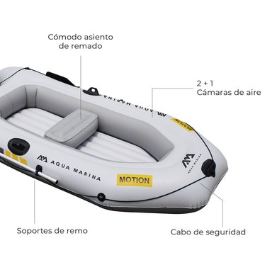 BOTE INFLABLE AQUA MARINA DEPORTIVO Y DE PESCA MOTION - 4