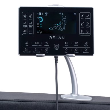 SILLÓN MASAJES RELAN R3000 1 CUERPO NEGRO SEGUNDA GENERACIÓN RECLINABLE CON GRAVEDAD ZERO - 7