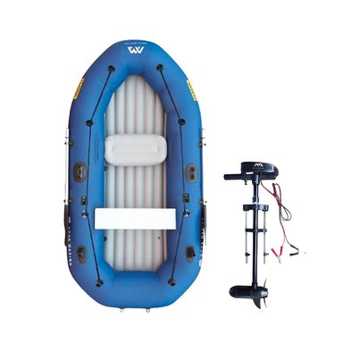 BOTE INFLABLE CLÁSICO + MOTOR ELÉCTRICO / AQUA MARINA - 8