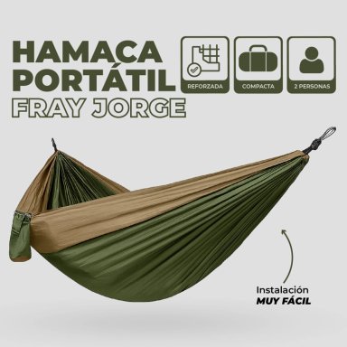 HAMACA DOBLE FRAY JORGE / HAMACA CAMPING - 3