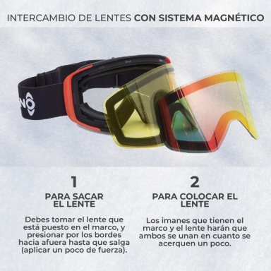 ANTIPARRAS GAFAS DE NIEVE MAGNÉTICAS FIRE SKI SNOWBOARD KANO - 7