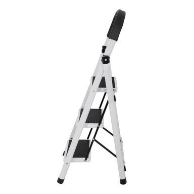 ESCALERA HALTEN TABURETE PLEGABLE 3 PELDAÑOS ANTIDESLIZANTES - 5