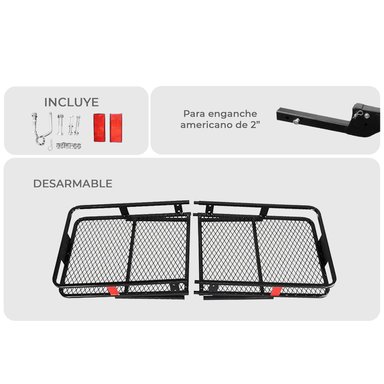 PARRILLA PORTAEQUIPAJE CON BOLSO SECO KANO PARA ENGANCHE - 4