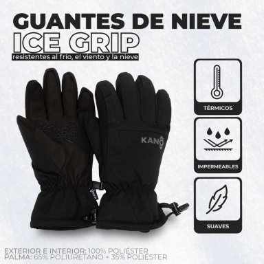 GUANTES TÉRMICOS DE NIEVE KANO SKI SNOWBOARD IMPERMEABLES - 5