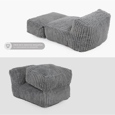 SILLÓN POUF / PUFF PLEGABLE RELAN OTTO CON APOYAPIES - 6