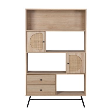 ESTANTE LIBRERO DE RATÁN TOP LIVING JAIPUR CON CAJONES - 8