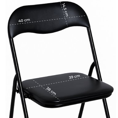 SET X6 SILLAS PLEGABLES KANO LIVIANAS Y PORTÁTILES EVENTOS - 7