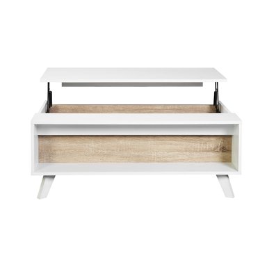 MESA DE CENTRO ELEVABLE RELAN ALORIA NORDICA BLANCO MADERA - 3