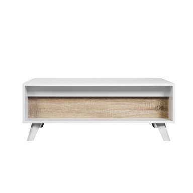 MESA DE CENTRO ELEVABLE RELAN ALORIA NORDICA BLANCO MADERA - 6