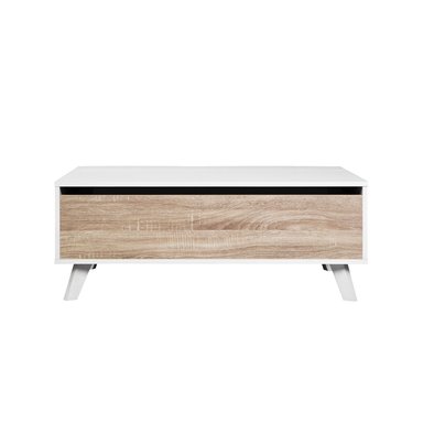 MESA DE CENTRO ELEVABLE RELAN ALORIA NORDICA BLANCO MADERA - 10