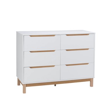 COMODA CAJONERA ISLA RELAN CON 6 CAJONES BLANCO - 10