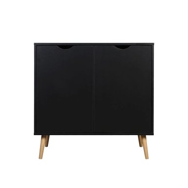 BAR BUFFET SIDNEY BLACK RELAN ESTILO NORDICO CON 2 PUERTAS COLOR NEGRO- - 5