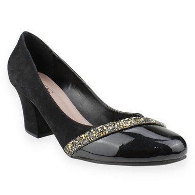 ZAPATO EXS FIESTA GAMUZA NEGRO - 2