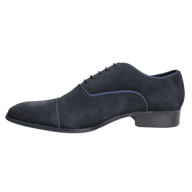 ZAPATO VERSACE 1969 FORMAL GAMUZA AZUL MARINO - 3