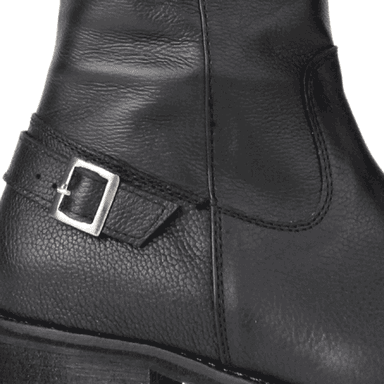 BOTAS MUJER EXS CUERO NEGRO LARGA - 4