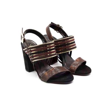 ZAPATO VERSACE 1969 BURDEOS CUERO - 5