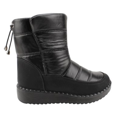 BOTIN NEW WALK DE AGUA CHIPORRO NEGRO BRILLANTE - 1