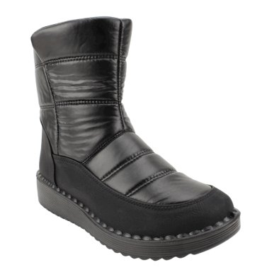 BOTIN NEW WALK DE AGUA CHIPORRO NEGRO BRILLANTE - 3