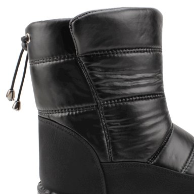 BOTIN NEW WALK DE AGUA CHIPORRO NEGRO BRILLANTE - 5