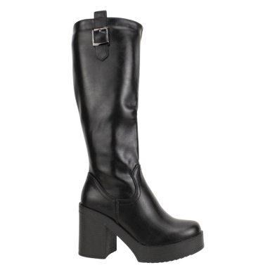 BOTA NEW WALK PLATAFORMA LARGA NEGRA - 1