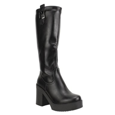 BOTA NEW WALK PLATAFORMA LARGA NEGRA - 3