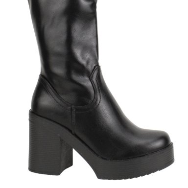BOTA NEW WALK PLATAFORMA LARGA NEGRA - 5