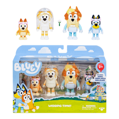 PACK 4 FIGURAS DIA DE BODA BLUEY - 4