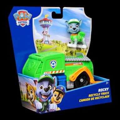 VEHICULO CON FIGURA DE ROCKY PAW PATROL - 2