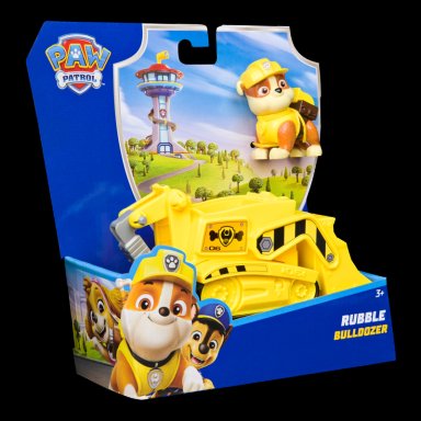 VEHICULO CON FIGURA DE RUBBLE PAW PATROL - 2