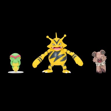 PACK DE 3 FIGURAS DE BATALLA POKE MON - 2