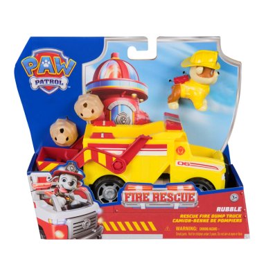 CAMION DE RESCATE VOLQUETE CON FIGURA DE RUBBLE PAW PATROL - 1