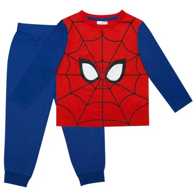 PIJAMA NIÑO MARVEL AZUL DISFRAZ SPIDERMAN TRAJE TORSO - 3