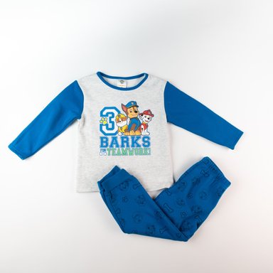 PIJAMA NIÑO BARKS AZUL PAW PATROL - 1
