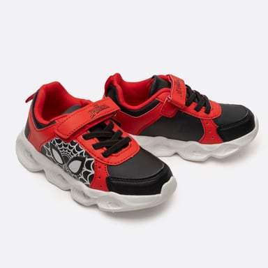 ZAPATILLAS NIÑO MARVEL CASUALES NEGRO LUCES OJOS SPIDERMAN - 3