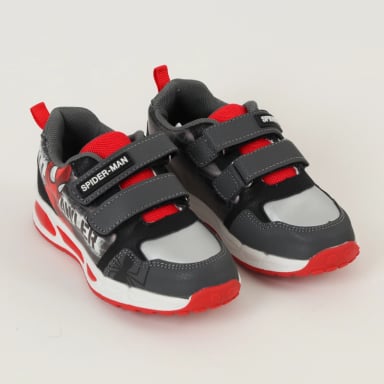 ZAPATILLAS CON LUCES NIÑO SPIDERMAN WALL NEGRO MARVEL - 2