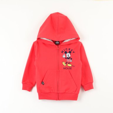 POLERON ABIERTO NIÑO MICKEY LOGO ESPALDA ROJO DISNEY - 1