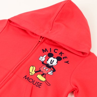 POLERON ABIERTO NIÑO MICKEY LOGO ESPALDA ROJO DISNEY - 2