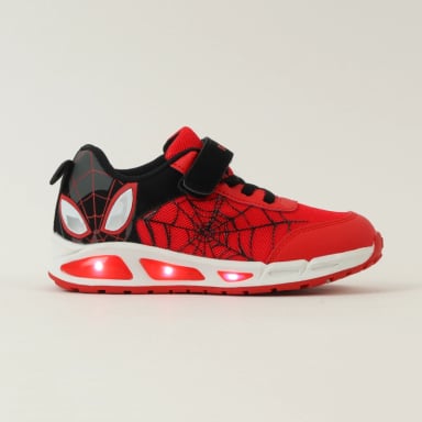 ZAPATILLAS CON LUCES NIÑO SPIDERMAN OJOS ROJO MARVEL - 1