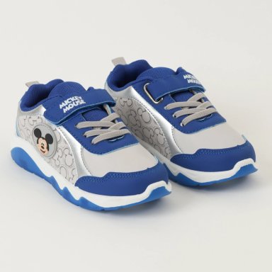 ZAPATILLAS CON LUCES NIÑO MICKEY FULL LINEAL AZUL DISNEY - 2