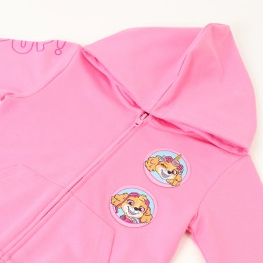 POLERON ABIERTO NIÑA SKYE GIRL PUPPY ROSADO PAW PATROL - 2
