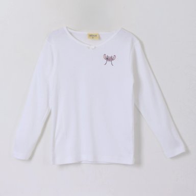 BIPACK CAMISETA ESCOLAR NIÑA MANGA LARGA BLANCO LILO STITCH - 2