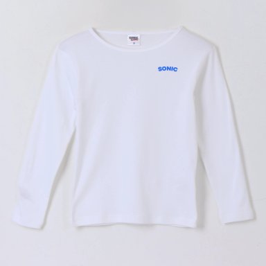 BIPACK CAMISETA ESCOLAR NIÑO MANGA LARGA BLANCO SONIC - 2