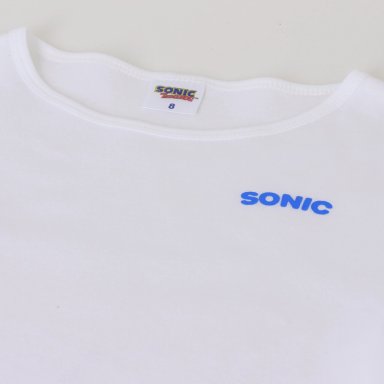 BIPACK CAMISETA ESCOLAR NIÑO MANGA LARGA BLANCO SONIC - 4