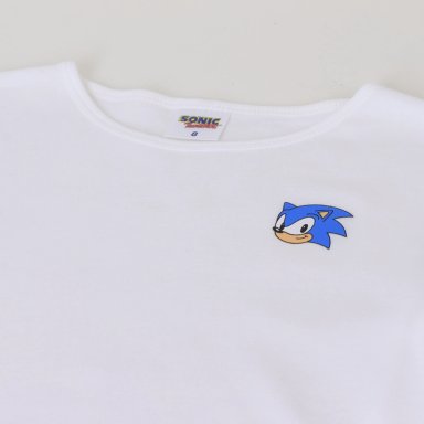 BIPACK CAMISETA ESCOLAR NIÑO MANGA LARGA BLANCO SONIC - 7