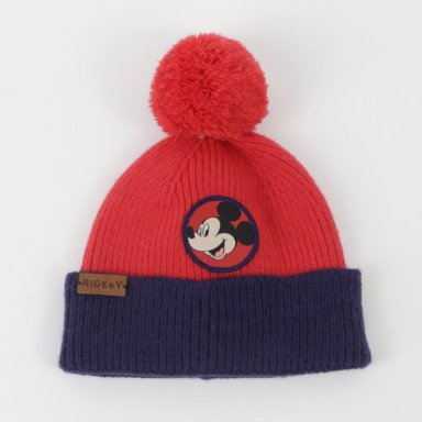 GORRO CON POMPON NIÑO MICKEY MOUSE ROJO DISNEY - 1
