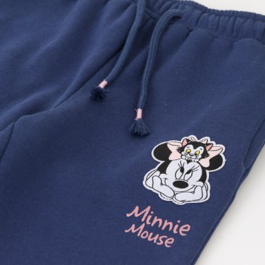 PANTALON DE BUZO NIÑA LOGO MINNIE AZUL MARINO DISNEY - 3